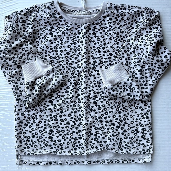 Girls pink & black Nessica Simpson high low sweat shirt Sz 7/8 - Picture 3 of 12